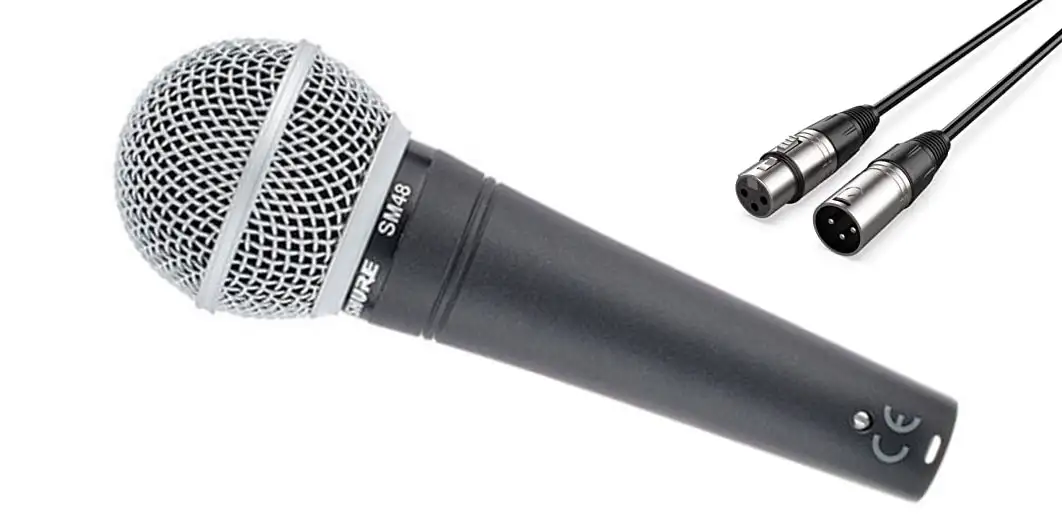 Hire wired Microphone Shure SM 48
